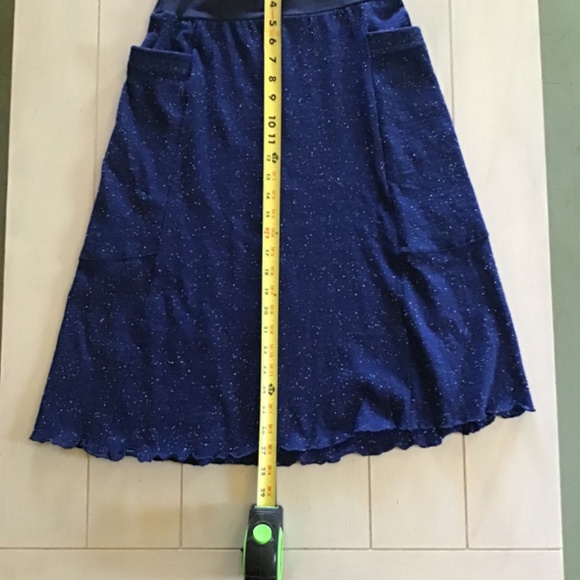 Rowan Grey Hemp Below Knee Passport Pocket Skirt XS NWOT - Picture 3 of 4